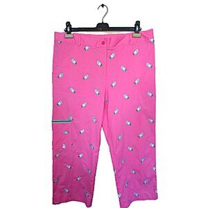 Lilly Pulitzer White Label Golf Capri Pants Pink Size 14